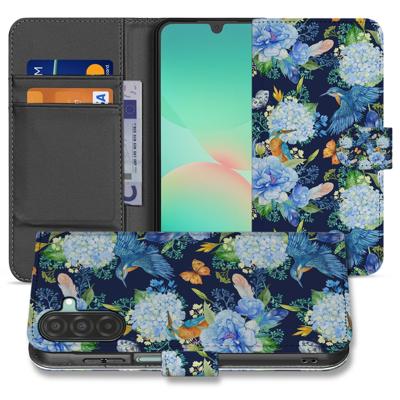 Telefoonhoesje | Met pasjeshouder | Samsung Galaxy A17 Ijsvogel PU Leer