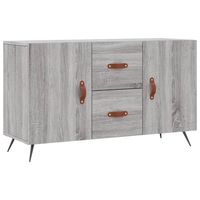 vidaXL Dressoir 100x36x60 cm bewerkt hout grijs sonoma eikenkleurig