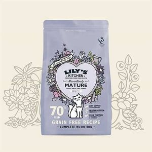 Lily's Kitchen Fish & Turkey Senior Dry Food droogvoer voor kat 800 g Volwassen Zalm, Forel, Witte vis