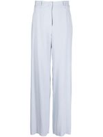 Emporio Armani pantalon palazzo à taille haute - Bleu