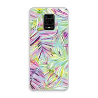 Tropical Palms Blue: Xiaomi Redmi Note 10 Lite Transparant Hoesje