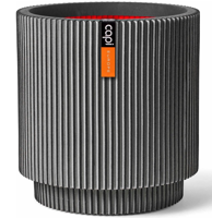 Vaas cylinder groove nl antraciet I - Capi europe
