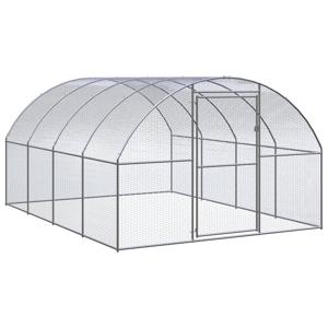 VidaXL Kippenren 3x4x2 m gegalvaniseerd staal