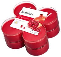 Maxilicht geur 8 stuks True Scents Pomegranate - Bolsius - thumbnail