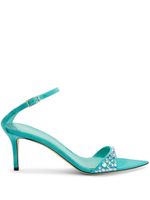 Giuseppe Zanotti sandales Intriigo Queen 70 mm ornées de cristaux - Bleu - thumbnail