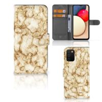 Samsung Galaxy A03s | Bookcase | Marmer Goud