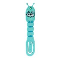 Mondikaarten Flexilight leeslamp bookworm aqua