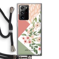 Sweet heaven geometrics: Samsung Galaxy Note 20 Ultra / Note 20 Ultra 5G Transparant Hoesje met koord