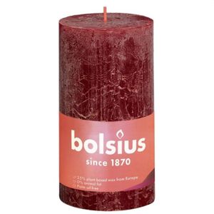 Bolsius Rustiko Shine kaars Cylinder Rood 1 stuk(s)