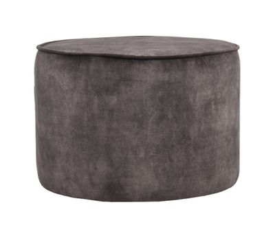 LABEL51 Poef 'Tibo' Velvet, kleur Antraciet
