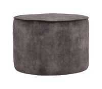 LABEL51 Poef 'Tibo' Velvet, kleur Antraciet
