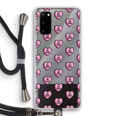 GIRL POWER: Samsung Galaxy S20 Transparant Hoesje met koord