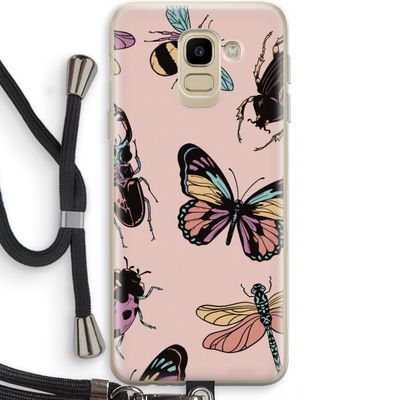 Tiny Bugs: Samsung Galaxy J6 (2018) Transparant Hoesje met koord