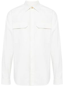 Rick Owens long-sleeve cotton shirt - Blanc