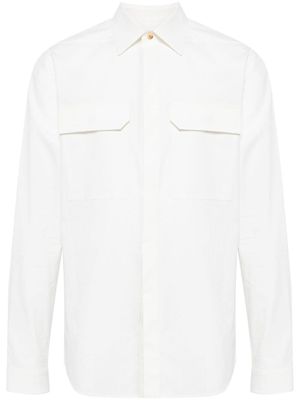 Rick Owens chemise en coton à manches longues - Blanc