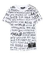 Balmain Kids t-shirt en coton à imprimé graphique - Blanc