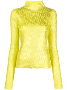 Diesel pull M-Gavdos à logo en jacquard - Jaune