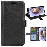 Motorola Moto G31/G41 Wallet Case met Magnetische Sluiting - Zwart - thumbnail