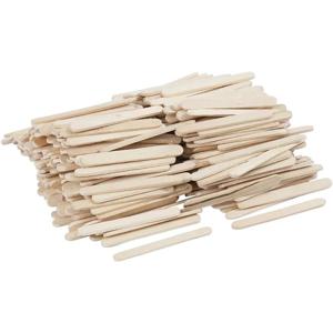 Hobby knutselen houtjes/ijslollie stokjes - 400x - naturel hout - 55 x 6 mm - Knutselstokjes/sticks