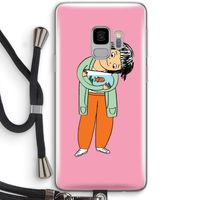 Visknuffel: Samsung Galaxy S9 Transparant Hoesje met koord