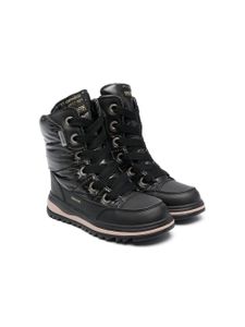 Geox Kids bottines en cuir à lacets 35 mm - Noir