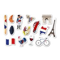 Feest confetti Frankrijk thema 30g   - - thumbnail