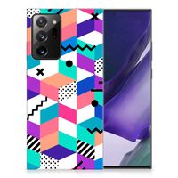 Samsung Galaxy Note20 Ultra TPU Hoesje Blokken Kleurrijk - thumbnail