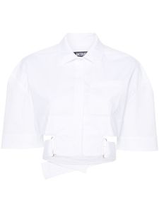 Jacquemus chemise La Chemise Courte Bari - Blanc