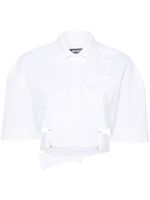 Jacquemus chemise La Chemise Courte Bari - Blanc - thumbnail