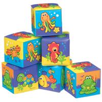 Playgro zachte blokken waterdieren - paars Playgro zachte blokken waterdieren - paars