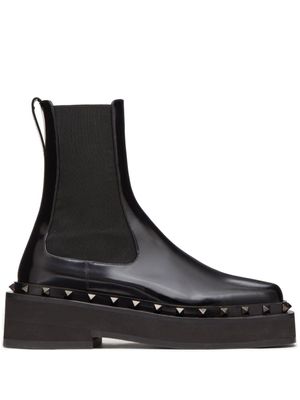 Valentino Garavani bottines Rockstud M-Way Beatle 50 mm - Noir
