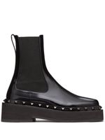 Valentino Garavani bottines Beatle M-Way Rockstud 50 mm en cuir - Noir - thumbnail