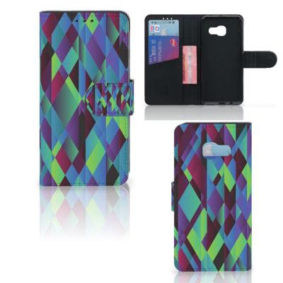 Samsung Galaxy A3 2017 | Book Case | Abstract Green Blue