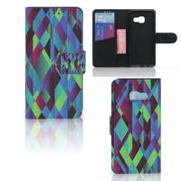 Samsung Galaxy A3 2017 | Book Case | Abstract Green Blue