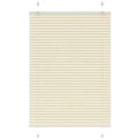 Plissé rolgordijn 85x100 cm stofbreedte 84,4 cm polyester crème