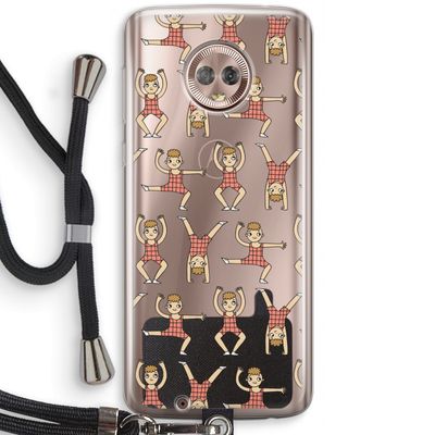 Gymboys: Motorola Moto G6 Transparant Hoesje met koord