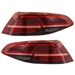 Set LED Achterlichten passend voor Volkswagen Golf VII Facelift (7.5) 2012- DLVWR25LRSD