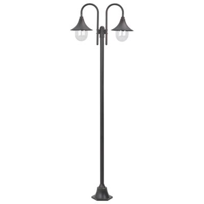 VidaXL Paalverlichting tuin e27 220 cm aluminium brons 2-delig