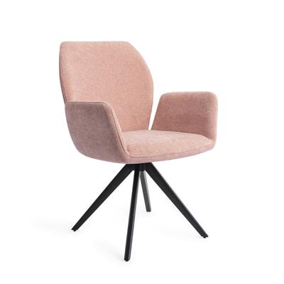 Jesper Home Eetkamerstoel 'Misaki' Turn Black, kleur Anemone