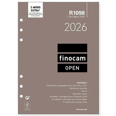 Boekhoudkundige verwerking van openbaarmakingen Finocam OPEN R1098 2026 15,5 x 21,5 cm