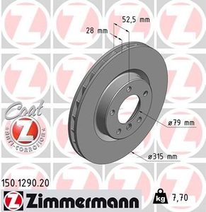 Remschijf Coat Z 150129020