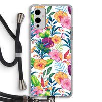 Tropisch 2: OnePlus 9 Transparant Hoesje met koord