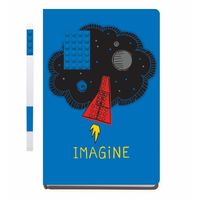 LEGO Imagine notitieboek met blauwe gelpen