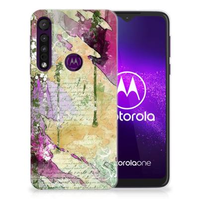 Smartphone hoesje Motorola One Macro Letter Painting Smartphone hoesje Motorola One Macro Letter Painting