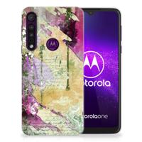 Smartphone hoesje Motorola One Macro Letter Painting