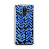 Blauwe pijlen: Samsung Galaxy J8 (2018) Transparant Hoesje