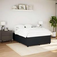 Bedframe zonder matras 140x200 cm fluweel zwart