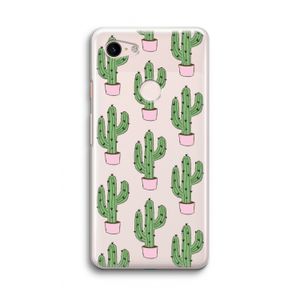 Cactus Lover: Google Pixel 3 Transparant Hoesje