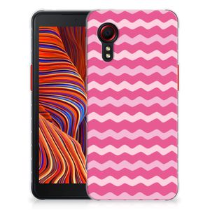 Samsung Galaxy Xcover 5 TPU bumper Waves Pink