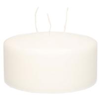 Enlightening Candles Kaars - mamoetkaars - wit - 15 cm - 62 branduren - Geurloze kaarsen wit